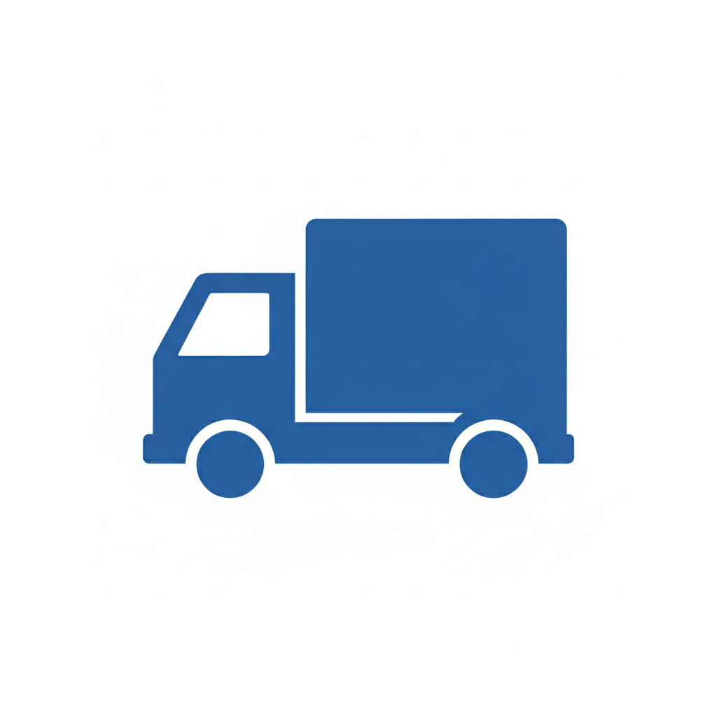 Delivery icon blue truck